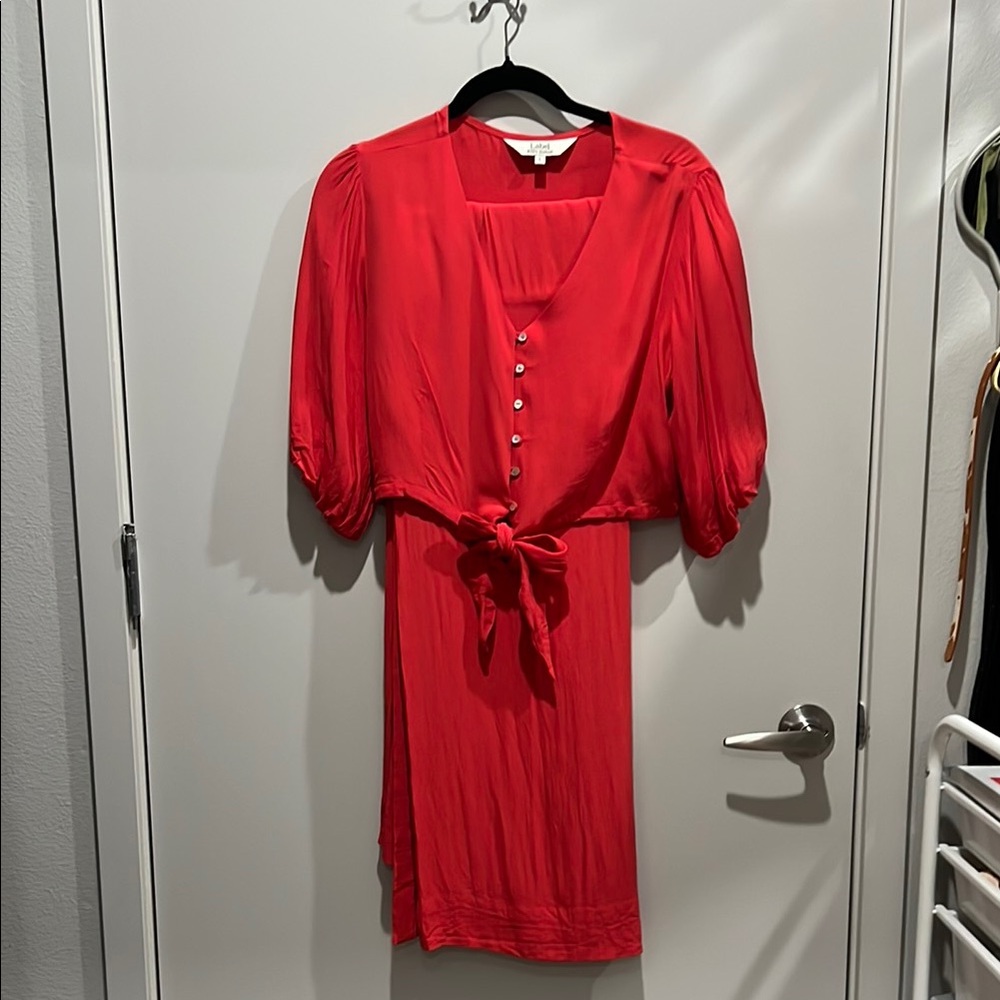 Ritu Kumar Red Tie Front Pant Set